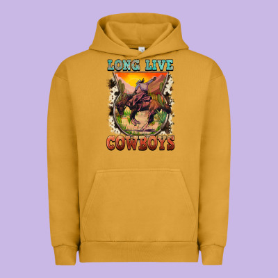 Long Live Cowboys Urban Hoodie Designed By Fadigitalartstudio