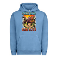 Pigment Pebble Blue long live cowboys Urban Hoodie - FaDigitalArtStudio