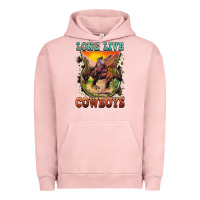 Pigment Salmon long live cowboys Urban Hoodie - FaDigitalArtStudio