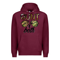 Burgundy aunt of both Premium Hoodie - CowhideDigitalArt