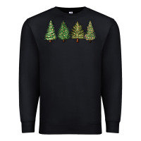 Black christmas trees Premium Sweatshirt - MaliasSmallBusiness