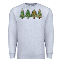 Heather Grey christmas trees Premium Sweatshirt - MaliasSmallBusiness