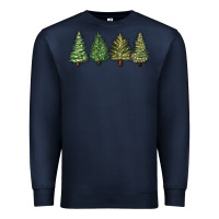 Navy christmas trees Premium Sweatshirt - MaliasSmallBusiness
