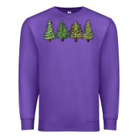 Purple christmas trees Premium Sweatshirt - MaliasSmallBusiness
