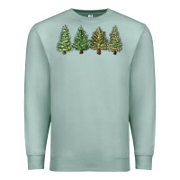 Seafoam christmas trees Premium Sweatshirt - MaliasSmallBusiness