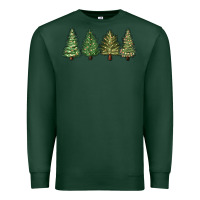 Sports Green christmas trees Premium Sweatshirt - MaliasSmallBusiness