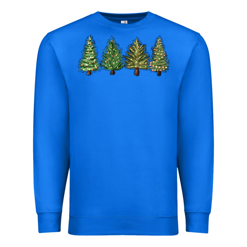 Christmas Trees Premium Sweatshirt by MaliasSmallBusiness | Teevron