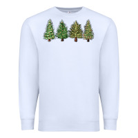 White christmas trees Premium Sweatshirt - MaliasSmallBusiness
