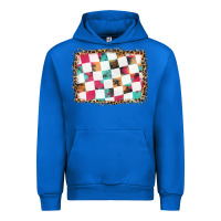 Cobalt race background with leopard frame Urban Hoodie - HRA Design Shop