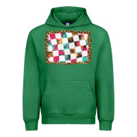 Emerald race background with leopard frame Urban Hoodie - HRA Design Shop
