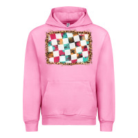 Fuchsia Pink race background with leopard frame Urban Hoodie - HRA Design Shop