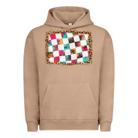Pigment Burro race background with leopard frame Urban Hoodie - HRA Design Shop