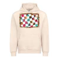 Sandshell race background with leopard frame Urban Hoodie - HRA Design Shop
