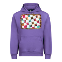 Tulip race background with leopard frame Urban Hoodie - HRA Design Shop