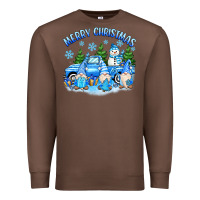 Chestnut merry christmas snowman gnomes truck Premium Sweatshirt - MaliasSmallBusiness