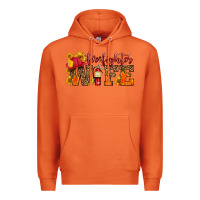 Carrot firefighter wife with hat sunflowers Premium Hoodie - HRA Design Shop