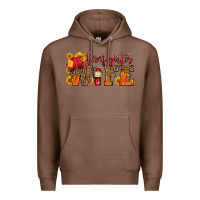 Chestnut firefighter wife with hat sunflowers Premium Hoodie - HRA Design Shop