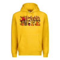 Lemon firefighter wife with hat sunflowers Premium Hoodie - HRA Design Shop