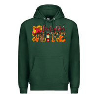 Sports Green firefighter wife with hat sunflowers Premium Hoodie - HRA Design Shop