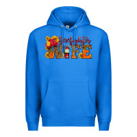 True Royal firefighter wife with hat sunflowers Premium Hoodie - HRA Design Shop