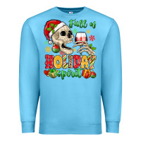 Ocean Blue full of holiday spirit Premium Sweatshirt - MaliasSmallBusiness
