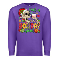 Purple full of holiday spirit Premium Sweatshirt - MaliasSmallBusiness