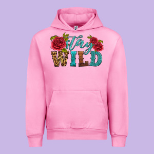 Stay Wild Urban Hoodie Designed By Hra Design Shop