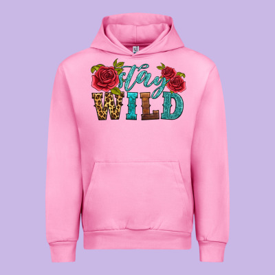 Stay Wild Urban Hoodie Designed By Hra Design Shop