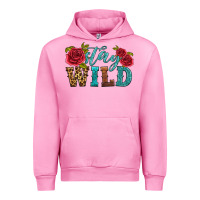 Fuchsia Pink stay wild Urban Hoodie - HRA Design Shop