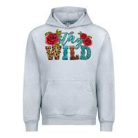 Heather Grey stay wild Urban Hoodie - HRA Design Shop
