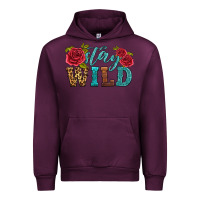 Mauve Wine stay wild Urban Hoodie - HRA Design Shop