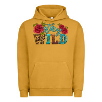 Pigment Peanut Butter stay wild Urban Hoodie - HRA Design Shop