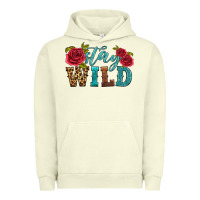 Pigment Pistachio stay wild Urban Hoodie - HRA Design Shop
