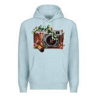Floral Eucalyptus Film Roll Vintage Camera Premium Hoodie | Teevron