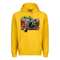 Lemon floral eucalyptus film roll vintage camera Premium Hoodie - FaDigitalArtStudio