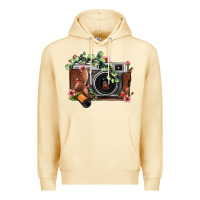 Pina Colada floral eucalyptus film roll vintage camera Premium Hoodie - FaDigitalArtStudio