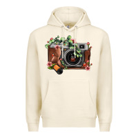 Tofu floral eucalyptus film roll vintage camera Premium Hoodie - FaDigitalArtStudio