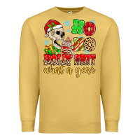 Antique Gold ho ho holy shit what a year Premium Sweatshirt - MaliasSmallBusiness