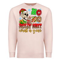 Pale Pink ho ho holy shit what a year Premium Sweatshirt - MaliasSmallBusiness