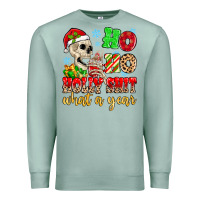 Seafoam ho ho holy shit what a year Premium Sweatshirt - MaliasSmallBusiness