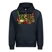 Navy Christmas love like jesus Urban Hoodie - FaDigitalArtStudio