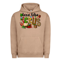 Pigment Burro Christmas love like jesus Urban Hoodie - FaDigitalArtStudio