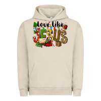 Pigment French Oak Christmas love like jesus Urban Hoodie - FaDigitalArtStudio