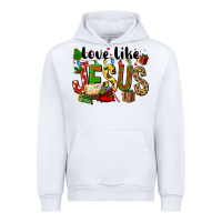 White Christmas love like jesus Urban Hoodie - FaDigitalArtStudio