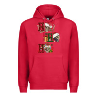 Cardinal ho ho ho skull Premium Hoodie - FaDigitalArtStudio