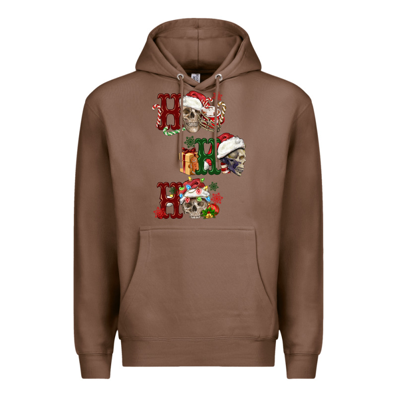 Ho Ho Ho Skull Premium Hoodie by FaDigitalArtStudio | Teevron