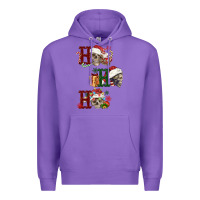 Purple ho ho ho skull Premium Hoodie - FaDigitalArtStudio