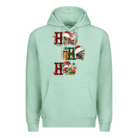 Seafoam ho ho ho skull Premium Hoodie - FaDigitalArtStudio