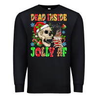 Black dead inside but jolly af Premium Sweatshirt - MaliasSmallBusiness