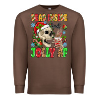 Chestnut dead inside but jolly af Premium Sweatshirt - MaliasSmallBusiness
